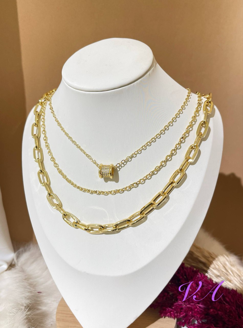 سلسله ٣ دور gold plated اشكال | سوق حكاية